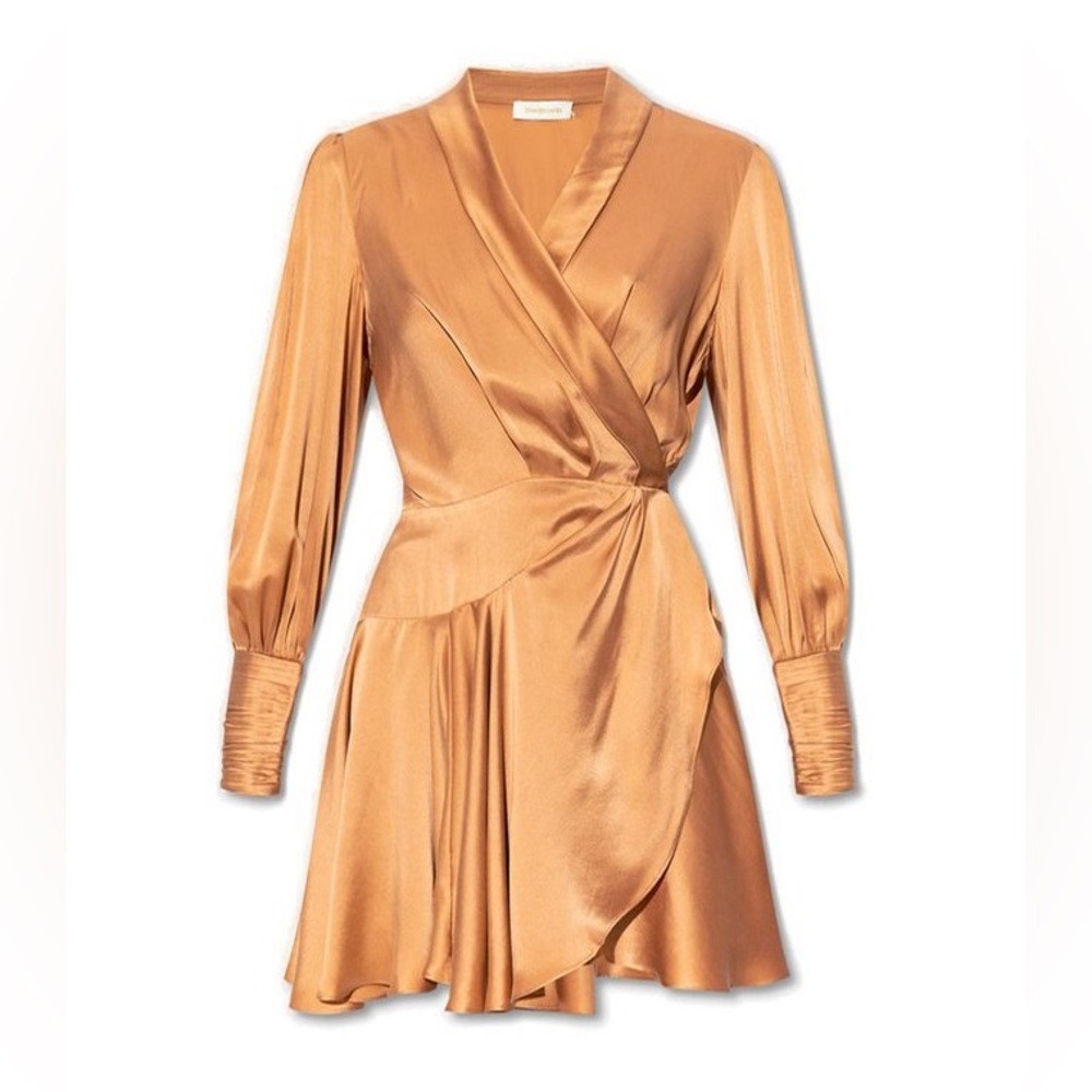 ZIMMERMANN
long-sleeve wrap silk minidress